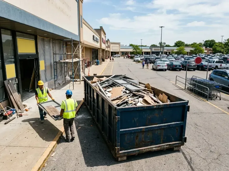 retail-store-renovation-debris-003 — frequently asked questions, Roll-off Dumpster Rentals in Offutt AFB, NE